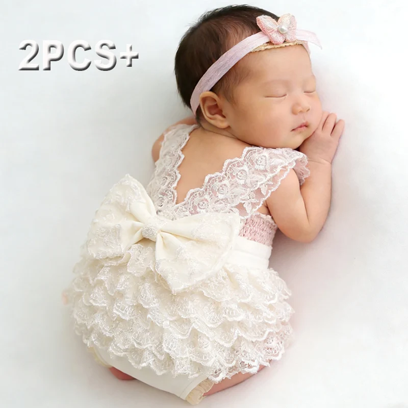 Baby Clothing Brands - Ylsteed Conjunto de macacão de renda