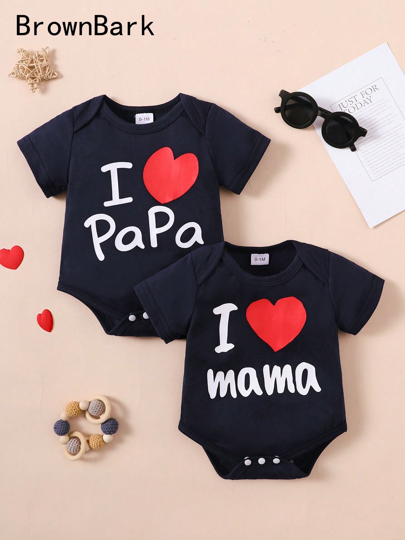 Baby Clothing Brands - Conjunto de 2 peças, unissex, de
