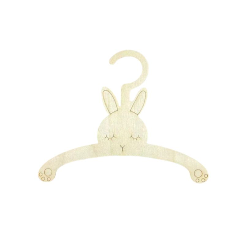 Baby Clothing Hanging Rack - 20 Peças Cabide de Madeira Fofo