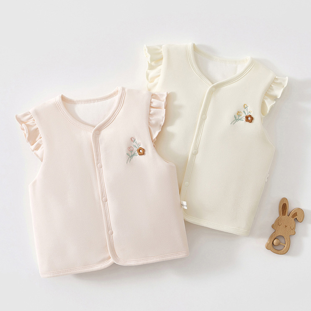 Baby Clothing Quilt - Bebê menina colete acolchoado quente outono