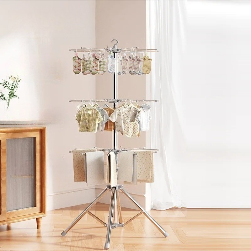 Baby Clothing Hanging Rack - Rack de secagem de roupas de