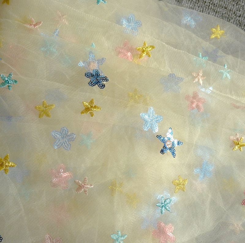 50x150cm bordado estrela net g - Baby Clothing Organic avaliação e preço