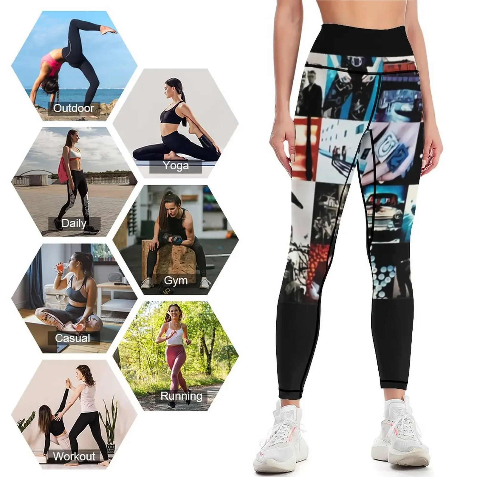 Achtung Baby 3 Leggings, leggi - Baby Yoga Clothing avaliação e preço