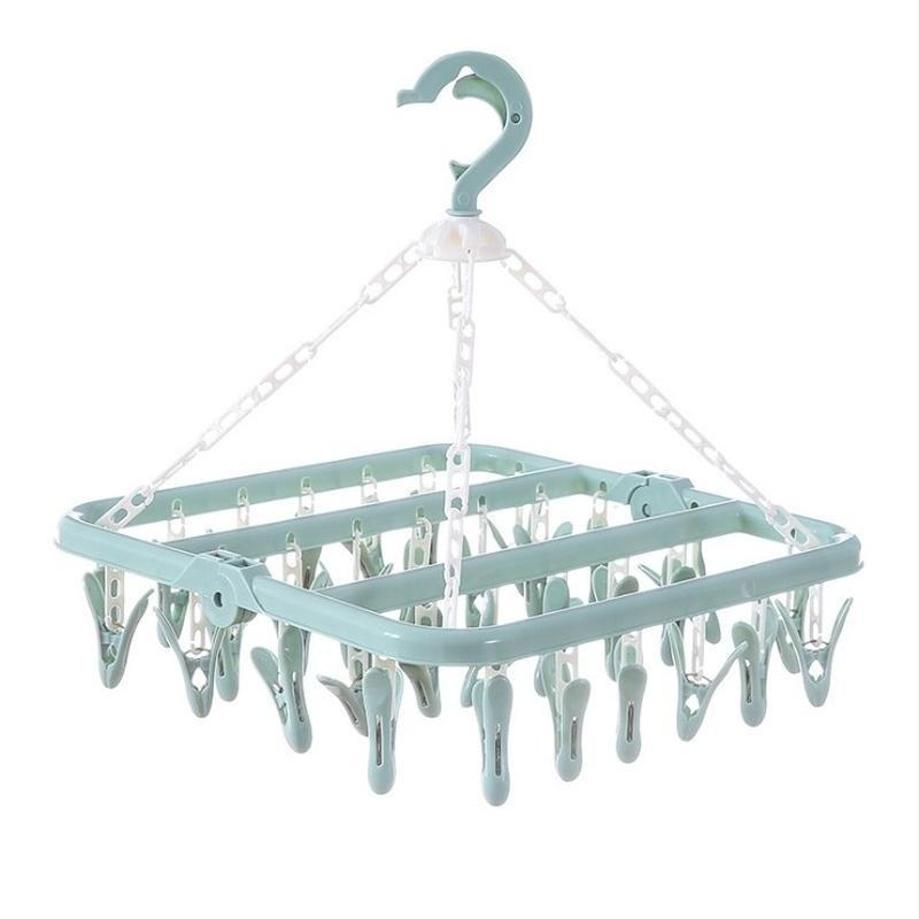 1 Pcs 32 Clips Folding Clothes - Baby Clothing Hanging Rack avaliação e preço