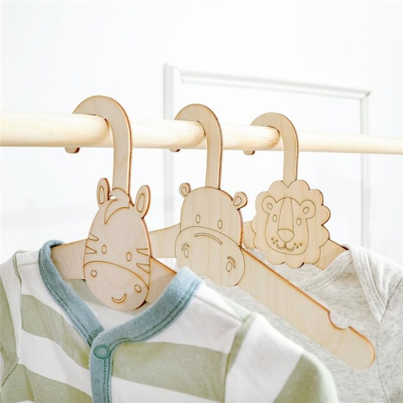20 Peças Cabide de Madeira Fof - Baby Clothing Hanging Rack avaliação e preço