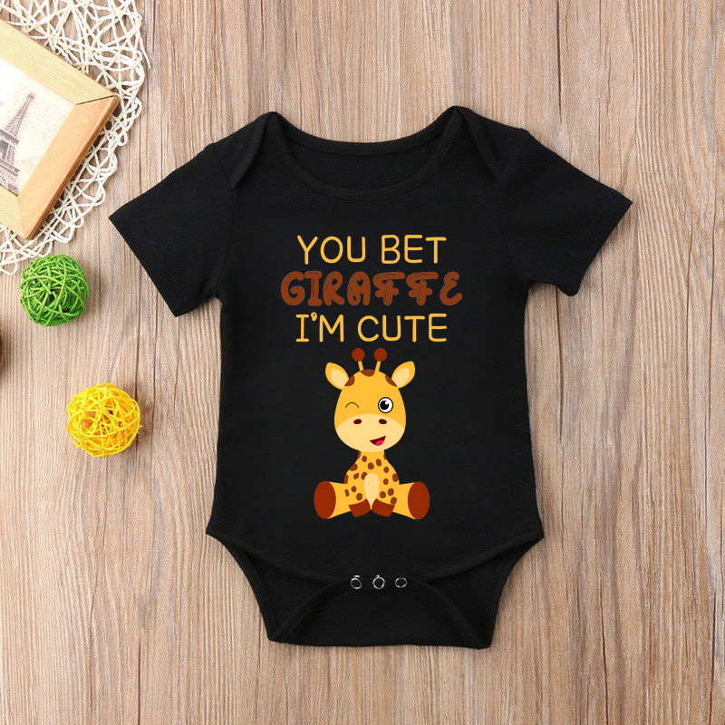 Novo bonito girafa impresso be - Baby Clothing Brands avaliação e preço