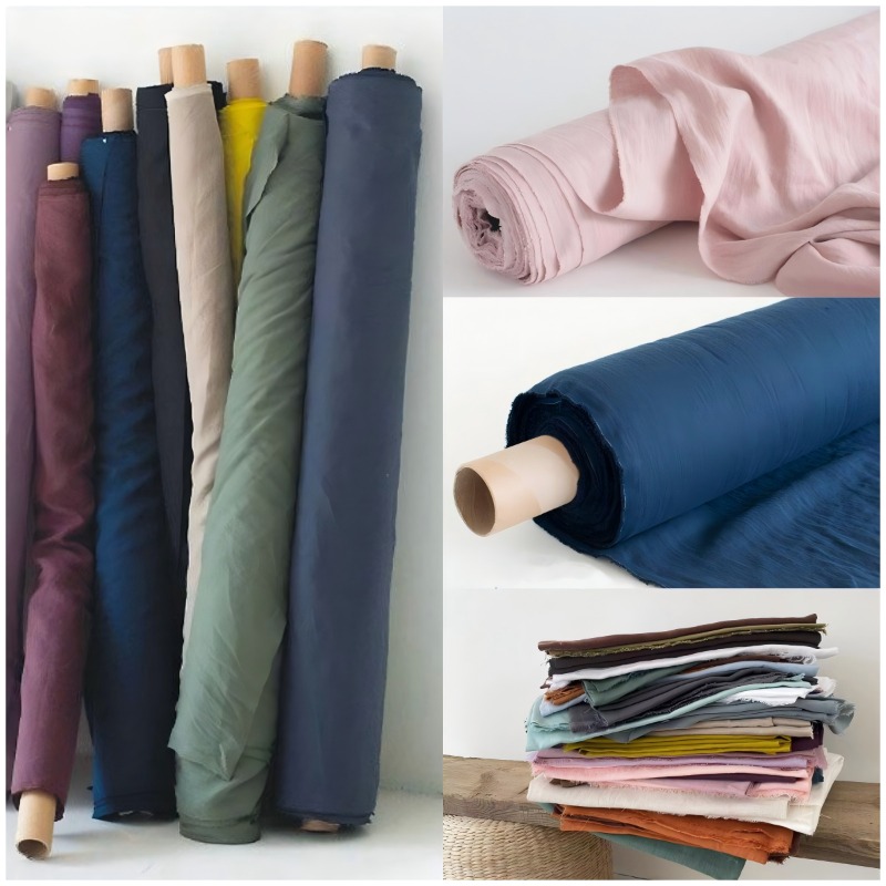 Tecido de linho puro 280cm x 1 - Baby Clothing Organic avaliação e preço