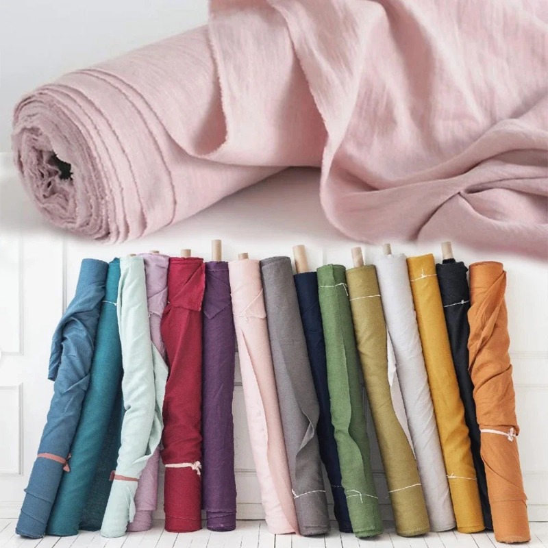 Tecido de linho puro 280cm x 1 - Baby Clothing Organic avaliação e preço