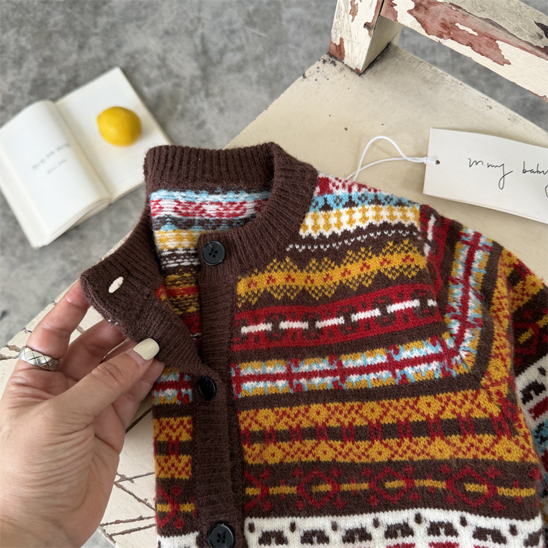 Suéter Infantil 2026 Outono No - Knit Cardigan Infant avaliação e preço