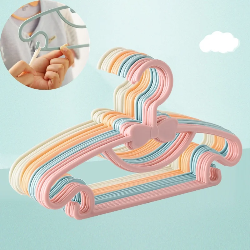 5-50 pçs cabides do bebê de pl - Baby Clothing Hanging Rack avaliação e preço