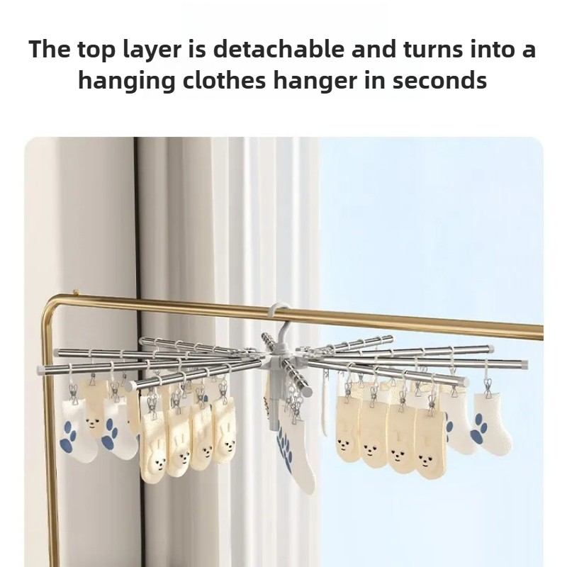 Rack de secagem de roupas de b - Baby Clothing Hanging Rack avaliação e preço